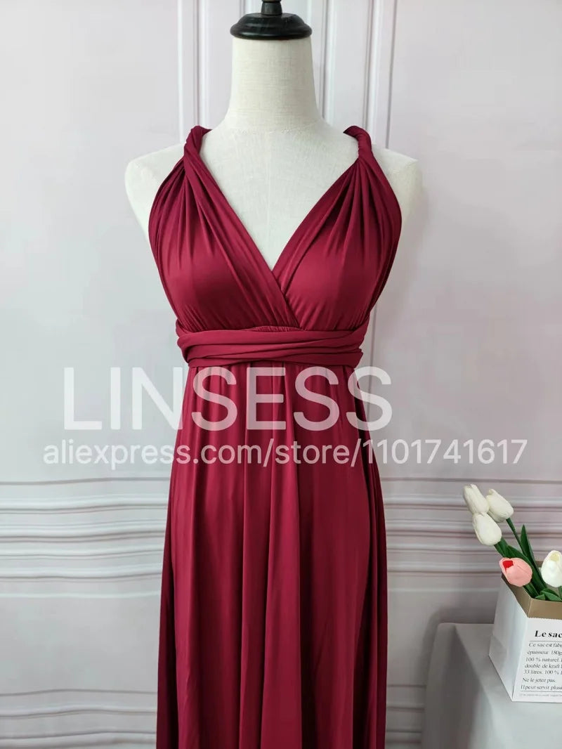 Multiway Maxi Dress Bridesmaid Dress Infinity Cocktail Dress Floor Length Bridesmaid Dress Maxi Dress for Bridesmaid Gifts