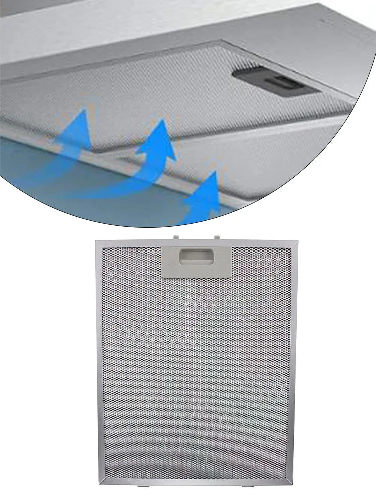 Range Hood Filter Cooker Hood Grease Filter Kitchen Extractor Ventilation Aluminium Aspirator Filter Mesh Replacement 30*26cm