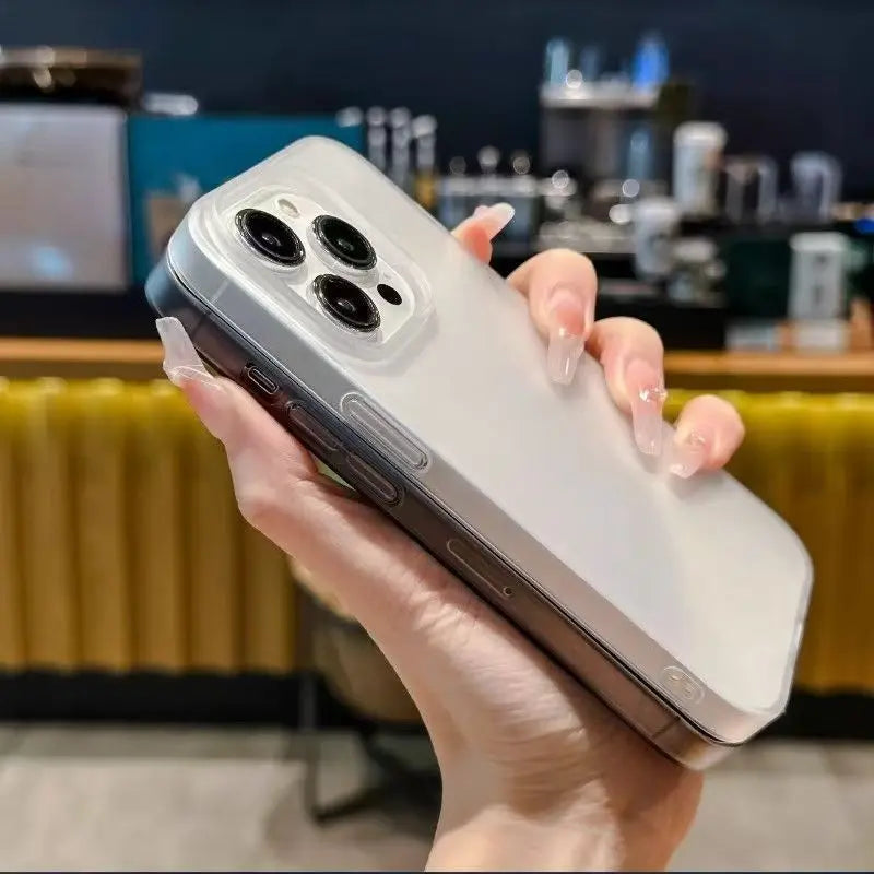 Ultra Thin Matte Hard Translucent Clear Phone Case for iPhone 17 16 15 14 13 12 11 Pro Max XS X 7 8 Plus Shockproof Bumper Cover