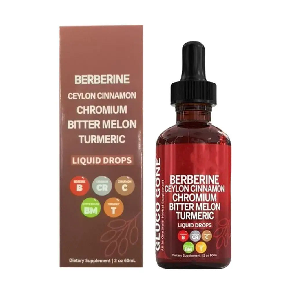 60ml Berberine Cinnamon Drops For Health Immune Support, Gut Health,Metabolism, Antioxidant- Ceylon Cinnamon Flavor