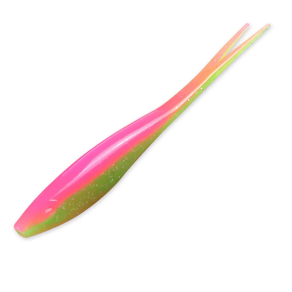 JOHNCOO 3pcs Floating Drop Shotting Soft Bait Fishing Lure 180mm V-shape Split Tail Swimbait Worm Topwater 18g
