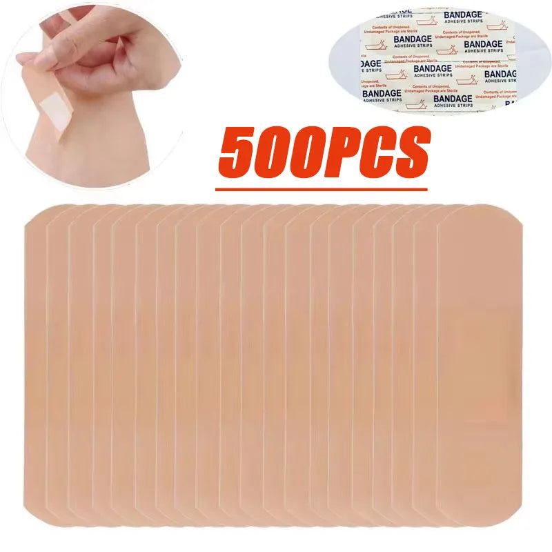 50/100/300/500Pcs First Aid Bandage Adhesive Plaster Wound Hemostasis Sticker Band Aid Stickers for Kids Children Emergency Kit