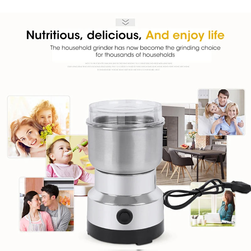 2024 NEW Mini Electric Grinder Household 300ml Ultrafine Baby Food Pulverizer Coffee Grinder Spice Pepper Grinder Grain Mill