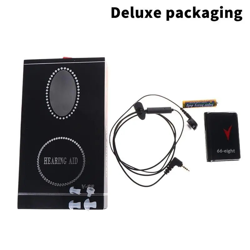 Mini Invisible Ear Hearing Aids With Noise Cancelling And Speech Enhancement Rechargeable For Adult Elderly Seniors Watching TV