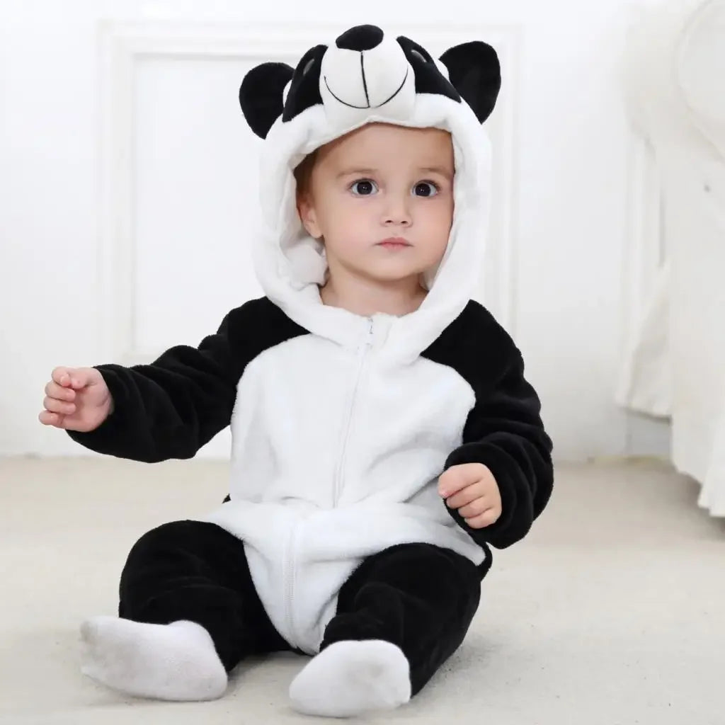 Newborn Baby Deer Animal Cartoon Romper Clothes Girls Pajamas Long Sleeve Hooded Onesies Infant Boys Costumes For Christmas