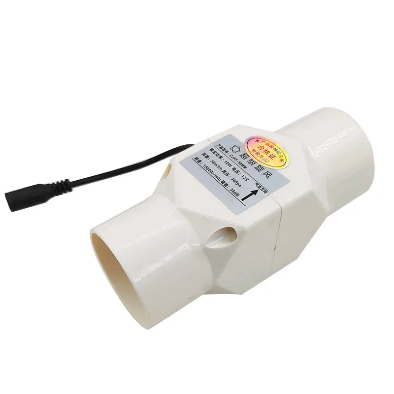 Ventilador De Escape De Velocidad Ajustable Bathroom Duct, Smoke Moxibustion 12V, Cocina, Inodoro 20mm 25mm 32mm 40mm 50mm