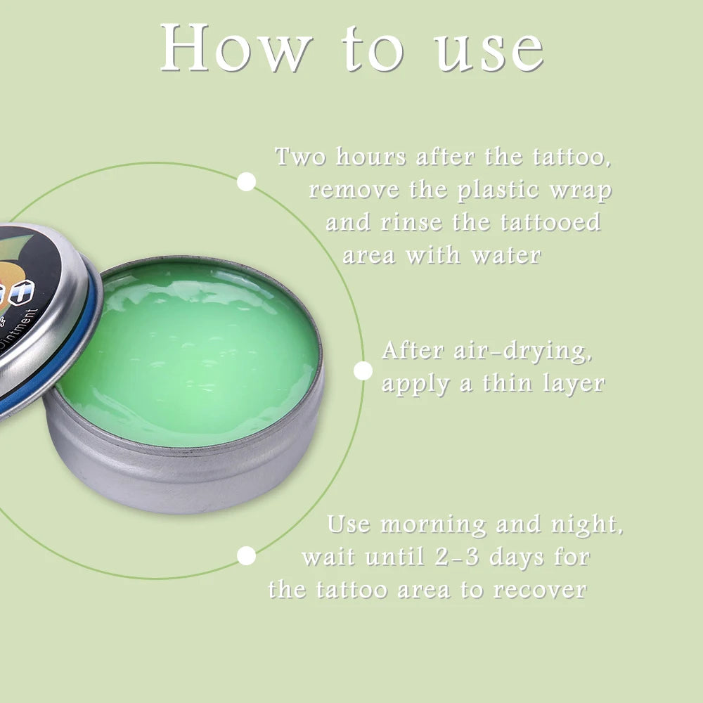 Tattoo Cream Aftercare Ointments Tattoo Natural Care Healing Cream Recovery Ointment Repair Quick Balm Tattoo Aftercare Supplies