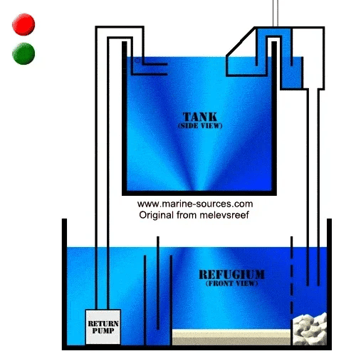 SOB-1/2 Aquarium Waterbox Siphon Overflow Box Supplies Marine Sources Fish Tank Cora Reef Aquatic Accessories