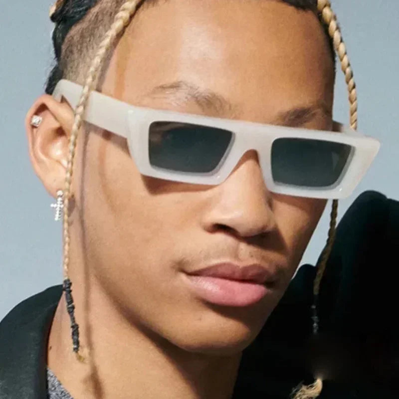 Square Sunglasses Men Women Retro Fashion Popular Sun Glasses Male Female Black Mirror Vintage Small Frame Oculos De Sol