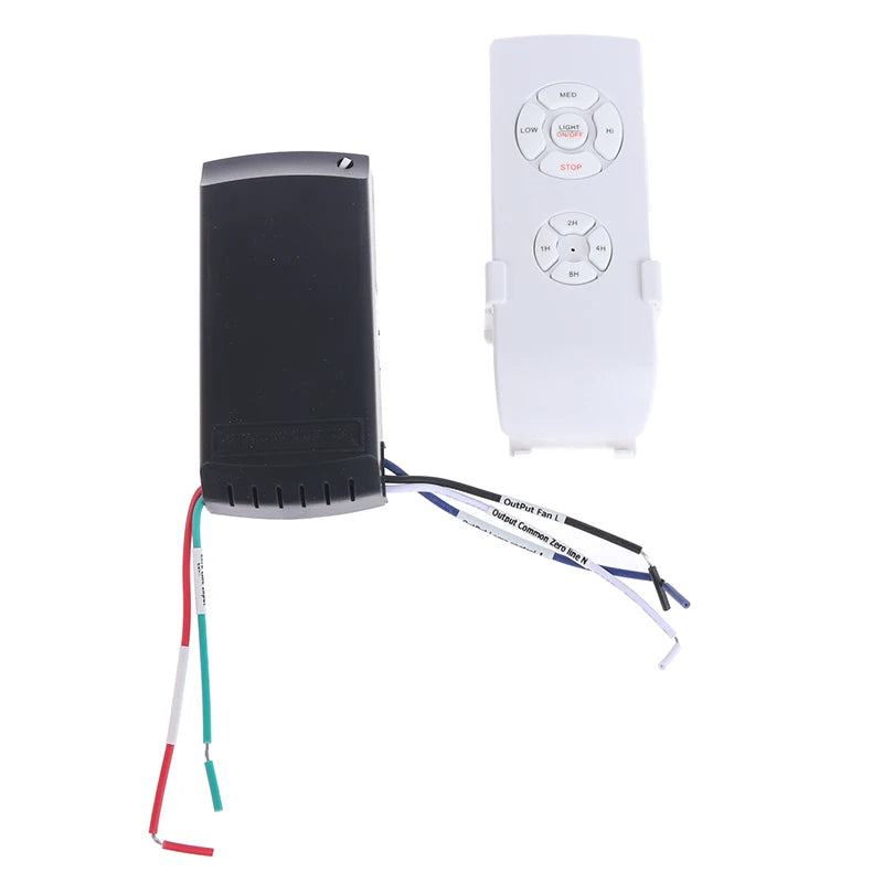 3Pcs/Set 110-240V Universal Ceiling Fan Lamp Speed Remote Control Kit Timing Wireless