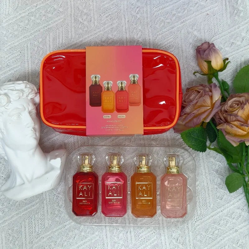 KAYALI Perfume Gift Set Unisex Eau De Parfum 4x10ml Long Lasting Fruity Floral Sweet Luxury Mini Fragrance Collection Scents