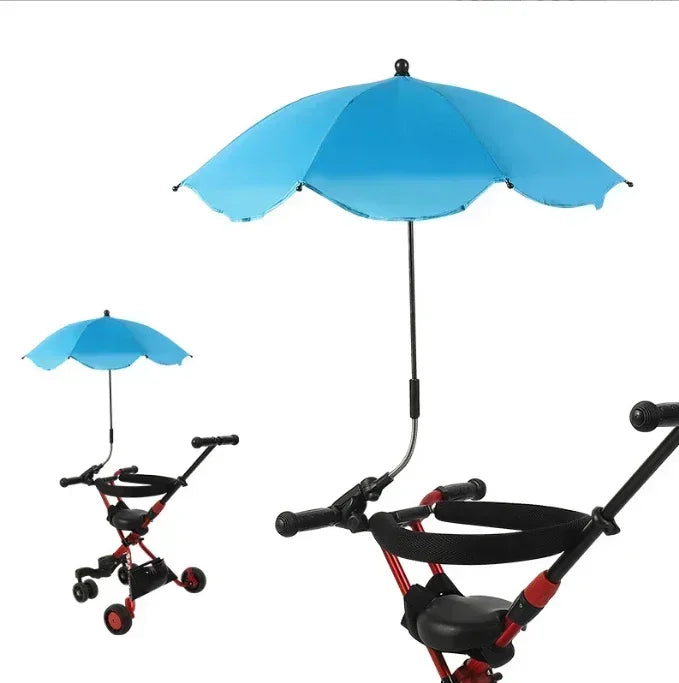 UV Protection Baby Stroller Umbrella With Clamp Universal Sunscree Rainproof Stroller Covers Umbrella Baby Stroller Accessories