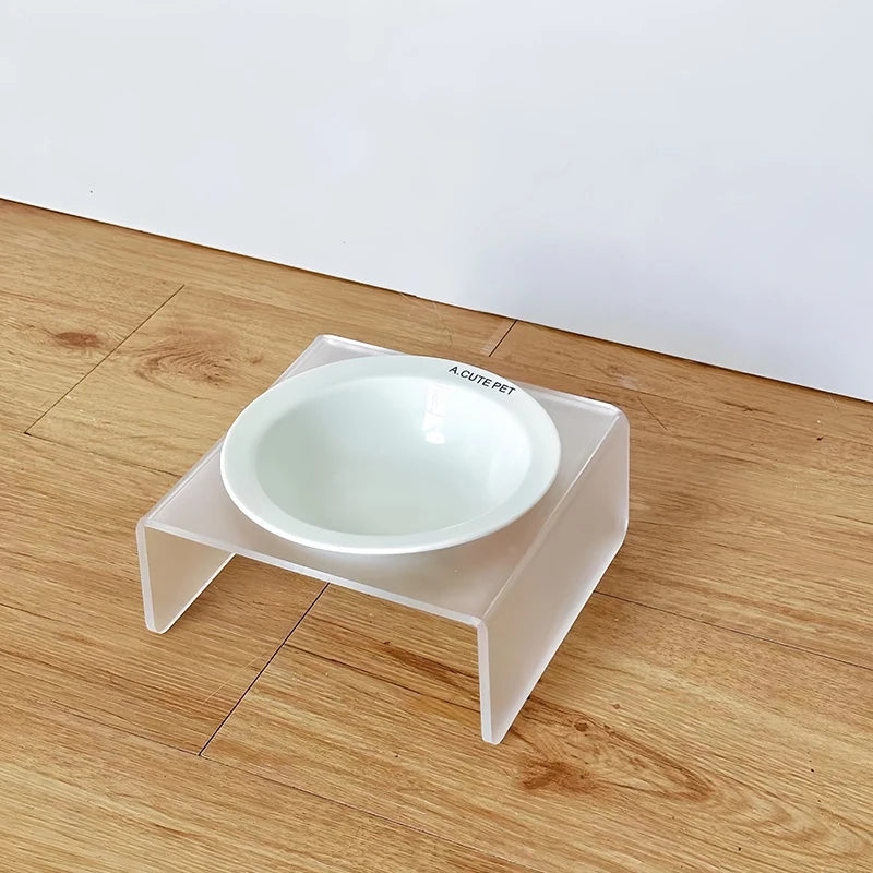 【E】Ceramic Pet Cat Bowl Pet Drinking Water Feeding Bowl Ceramics Cat Food Dog Food Utensils Cat Dog Pet Supplies Accessories
