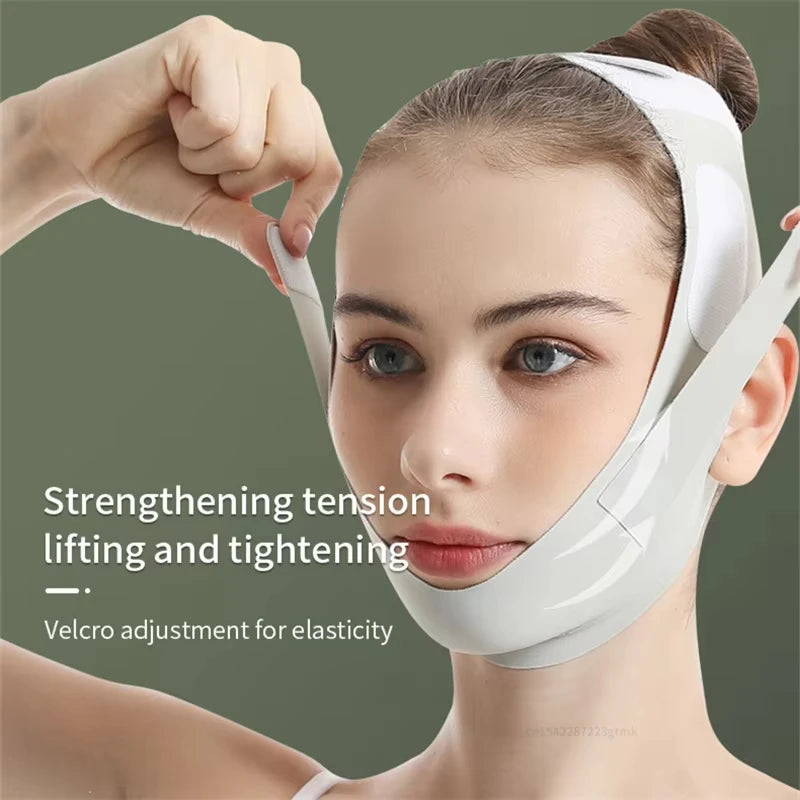 Reusable Face Slimming Bandage V Line Face Shaper Women Chin Cheek Lift Up Belt Facial Massage Strap Face Skin Care Beauty Tools