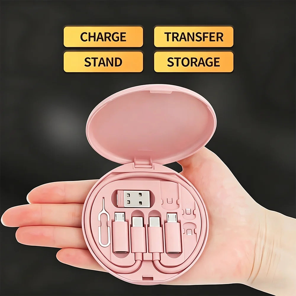 60W Multi USB Type C to C ，Charging Adapter Cable Kit USB C to Lighting Conversion Set USB A & Type C to Micro/Type C/Lighting