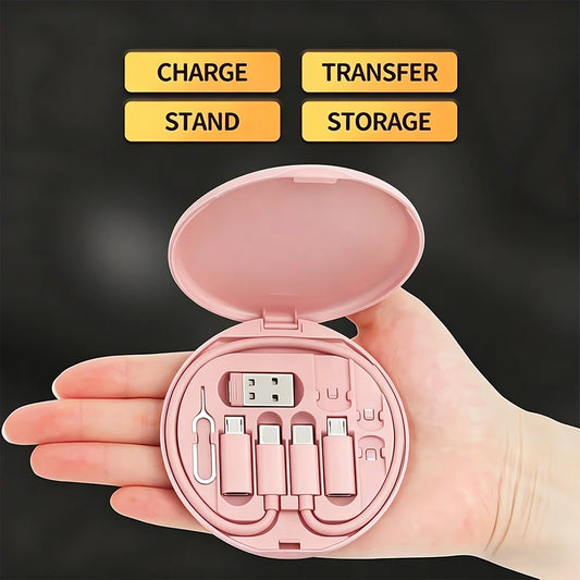 60W Multi USB Type C to C ，Charging Adapter Cable Kit USB C to Lighting Conversion Set USB A & Type C to Micro/Type C/Lighting
