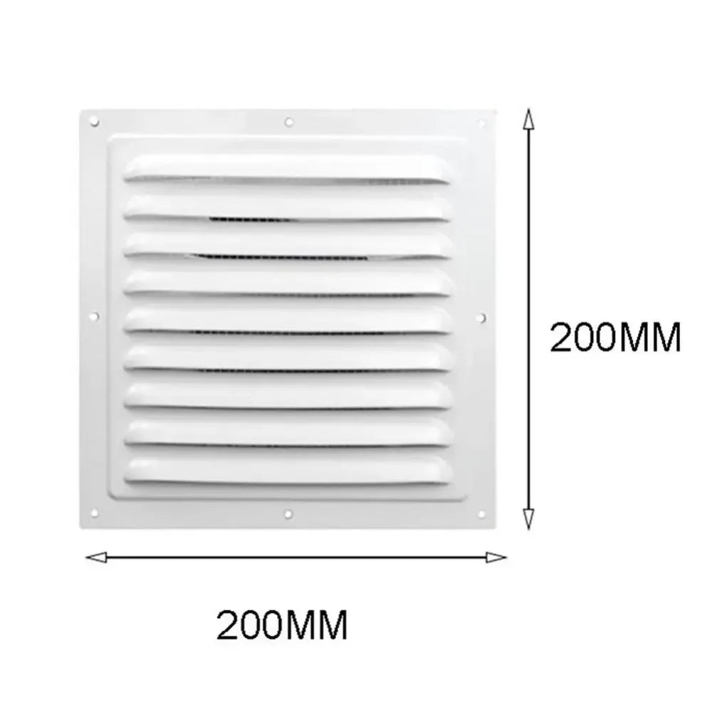 Aluminum Alloy Air Vent Grille Air System Net Cover Screen Exhaust Outlet Window Square Vent 100/150/200/250/300/400mm