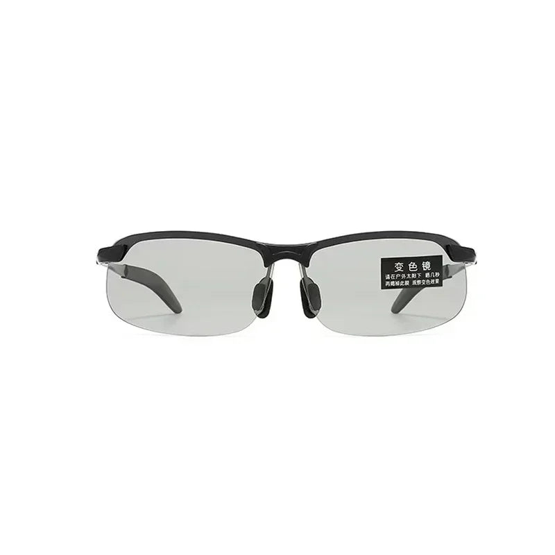 Men Photochromic Polarized Sunglasses Day Night Dual Use Color Changing Driving Fishing  Anti Glare UV Night Vision Glasses 1PC
