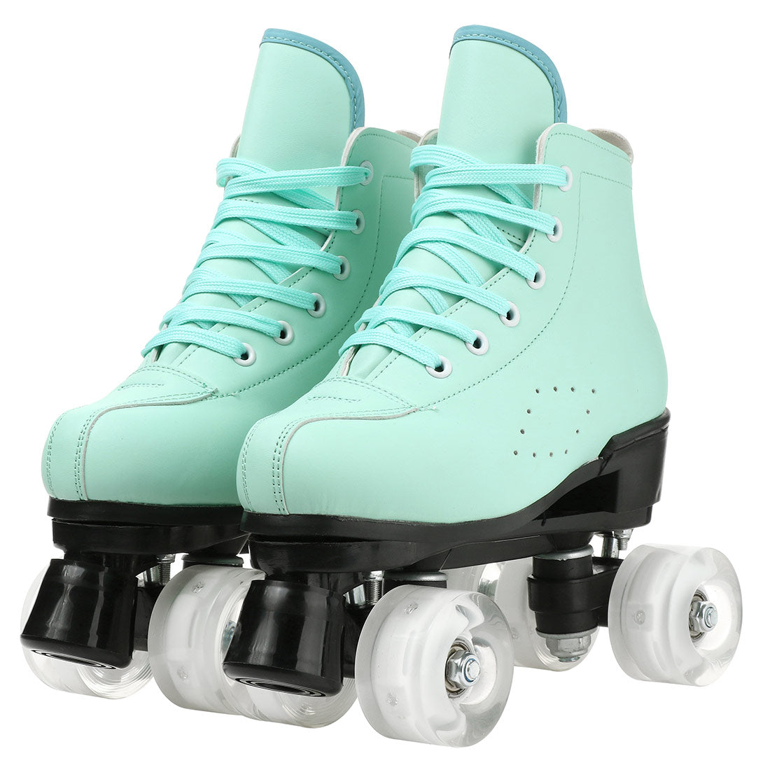 2025 Double-Row Roller Skate Shoes  4 Wheels Skates For Women Men Outdoor Sport Skating Training Quad Sneakers Size 34 35 36-45