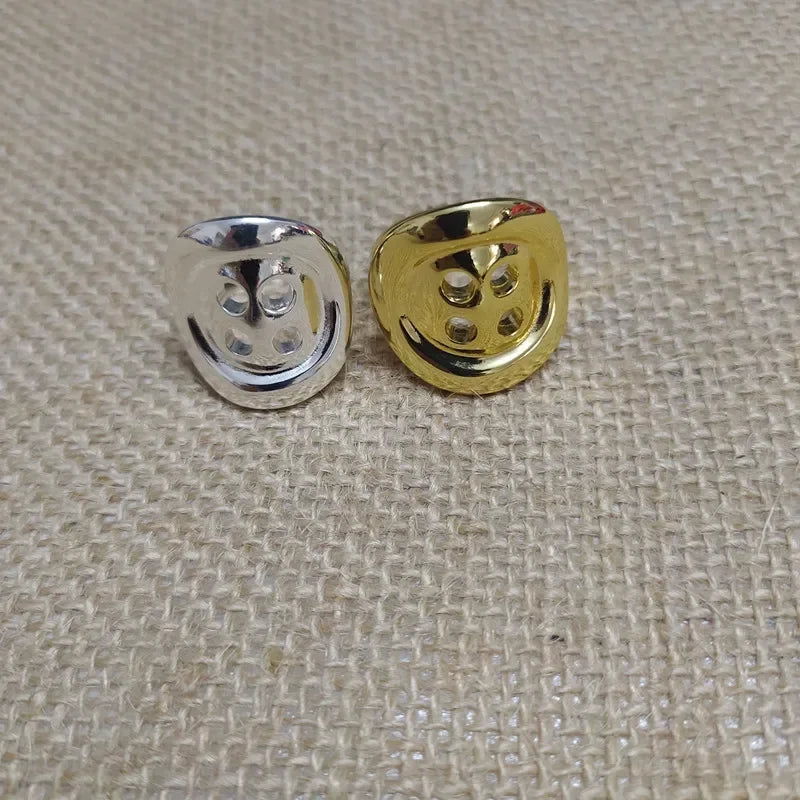 Summer Trendy New Products, Creative Button Rings, Women's Accessories, Romantic Holiday Gifts for Friends, Jewelry Gift Bags