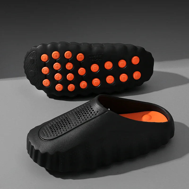 Unisex  Slippers, Ultra Soft EVA Non-Slip House Shoes with Massage Sole, Breathable Closed Toe Slides for Indoor Outdoor