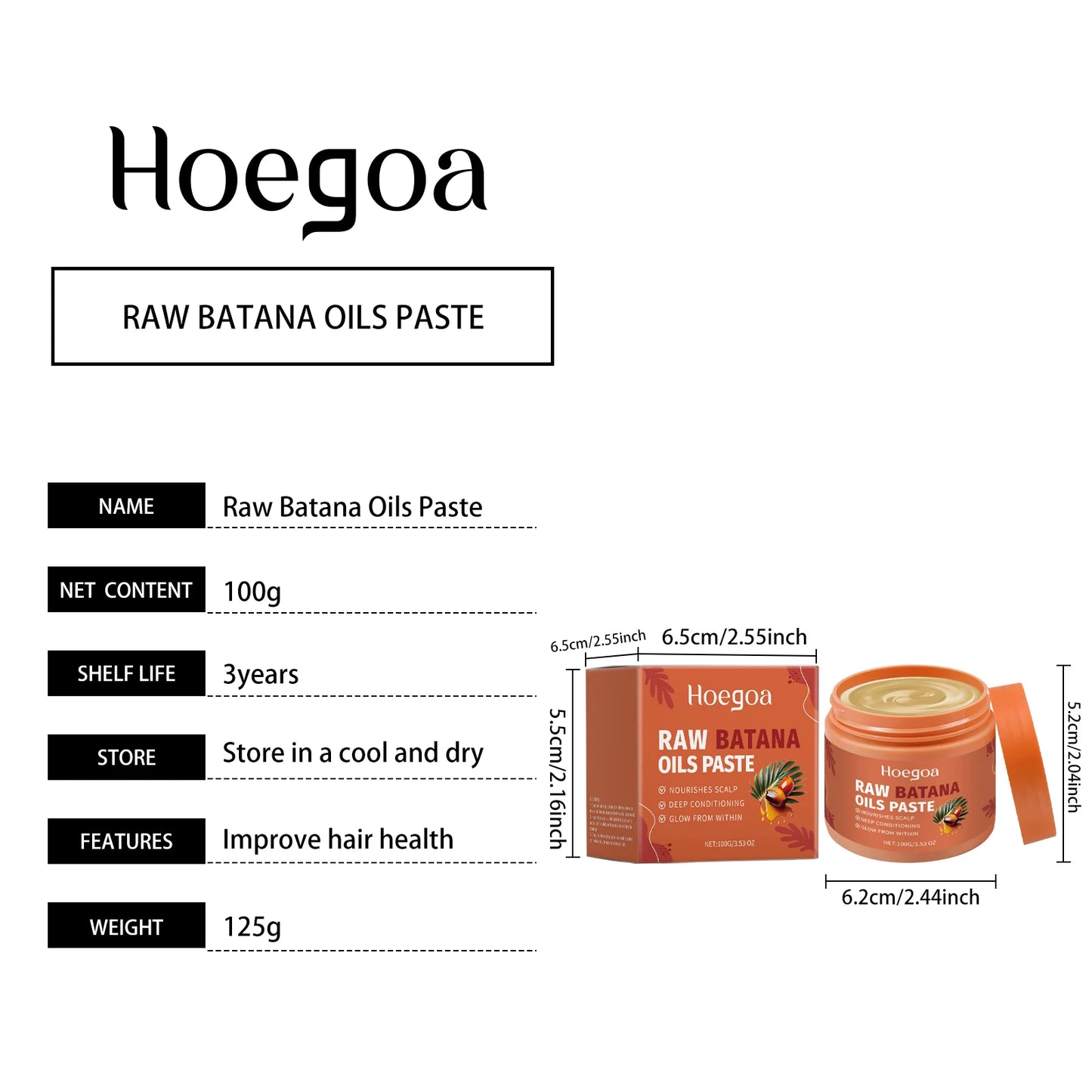 Damaged Repairing Hair Mask Organic Batana Oil Dry Hair End Repair Hair Anti-Loss Smoothing Treatment Hair Conditioner Hair Care