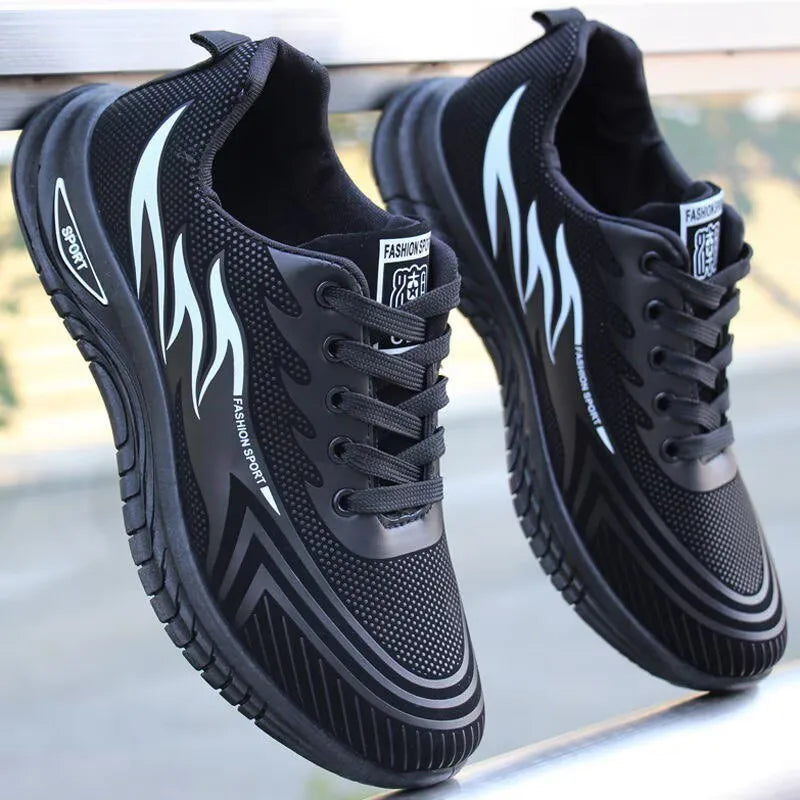 Men's Sport Shoes New Lightweight Comfortable Fashionable Casual Running Shoes Suitable for Youth Thick Bottom Running Style