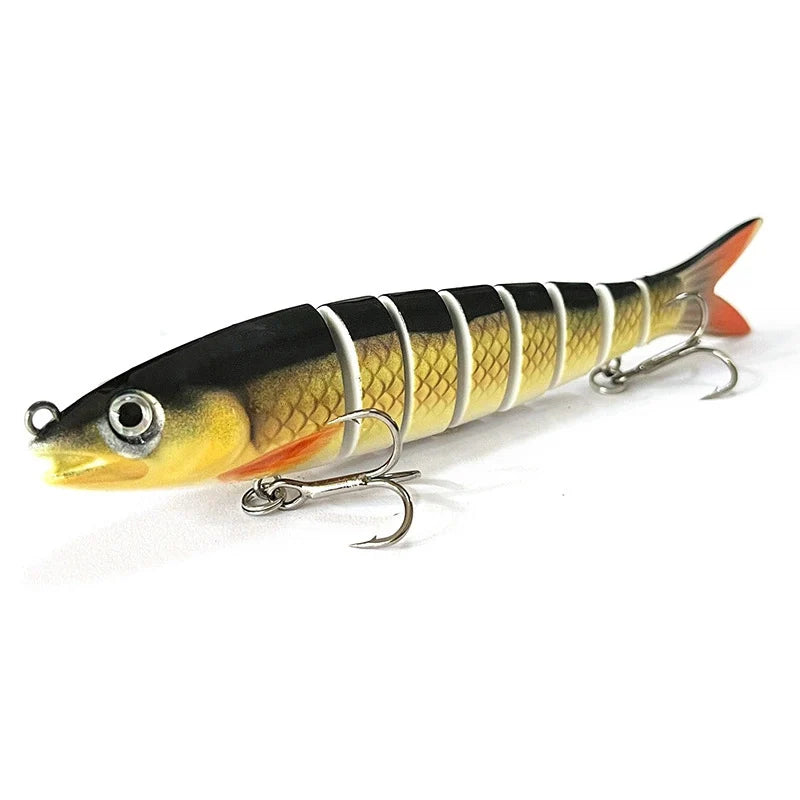 Fishing Lure Multi-Joint Fish Fishing Kit Slow Sinking Realistic Hard Lure Swimbait Freshwater and Saltwater for Bass Trout Lure