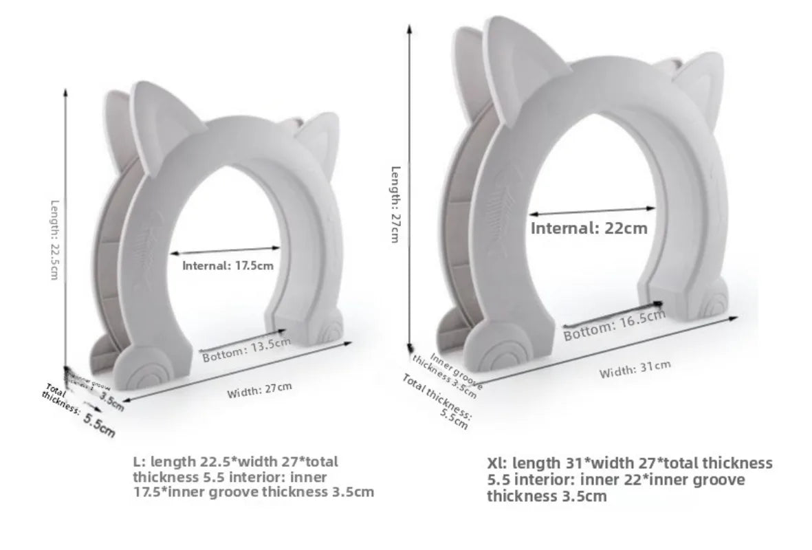 New Cat Door Cat Hole Dog Door Hole Can Control Access Direction Pet Door Cat Kennel Cat Flap Cat Door Pet