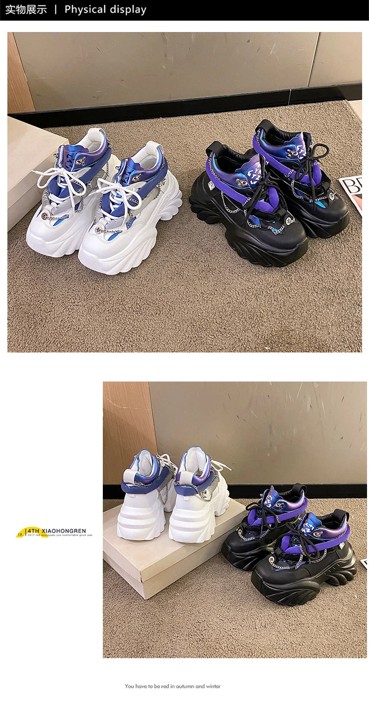 Lovely Kawaii Women sneakers wedge casual shoes woman sneakers women running shoes woman lace-up female sneakers Loafers Shoes