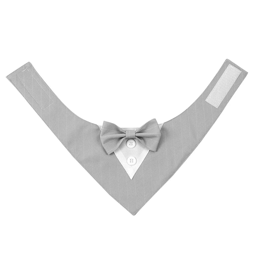 Sucado Handsome Wedding Pet Dog Bandana Elegant Suit Bowtie Luxury Triangular Scarf Collar Engagement Party Gifts Accessories