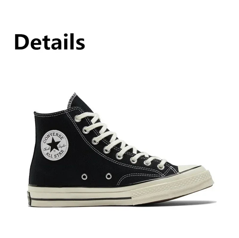 Converse 1970 High Canvas Casual Shoes For Men Women Black White Chuck Taylor All Star Comfortable Sports Skateboard Sneakers