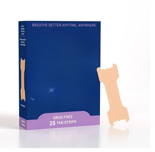 Sport Nasal Strips for Adults Sweat Resistant Extra Strength Hold Drug-Free Breathing Aid Workout Exercise Sleep Comfort for Men Women