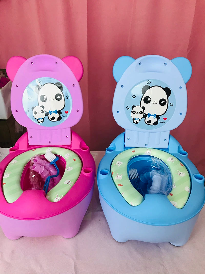 Soft Children's Pot Cushion Baby Potty Ladder Road Pots Mat Toilet Seat Cover Mats Potties Trainer Cute Chick Panda Cow WC Pad