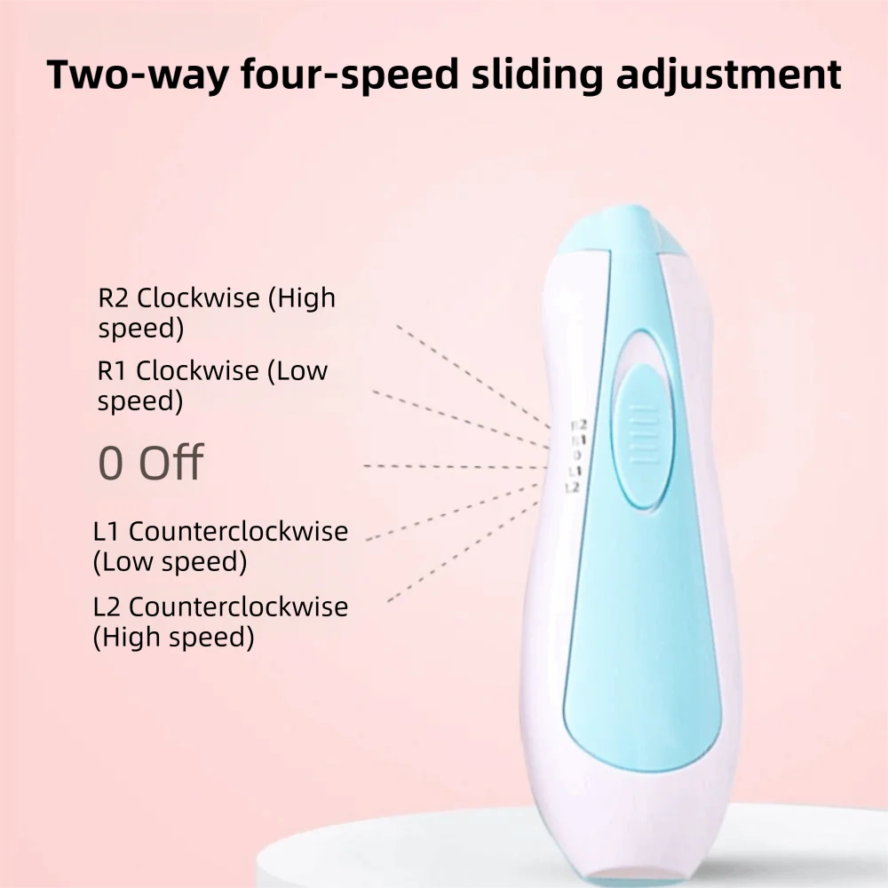 Multifunctional Electric Baby Nail Trimmer with Light Care Nail Baby Nail Clipper Manicure with Storage Box Baby Nail Grinder