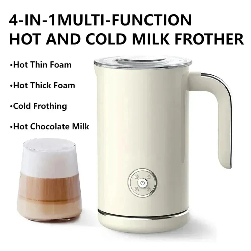 220V 240ml 4in1 Electric Milk Frother Home Automatic Milk Frother Italian Coffee Machine Milk Frother Hot And Cold Mixing Cup