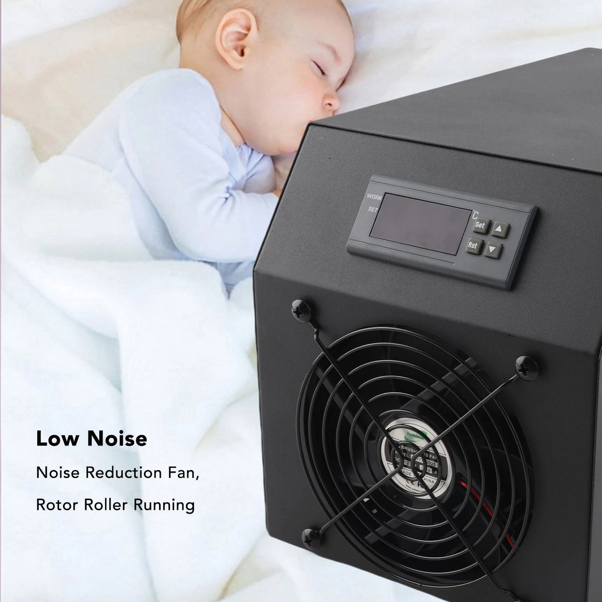 1/4 HP Water Chiller Chiller Adopts R134A Refrigerant Rapid Cooling Heat Which Has No Pollution In Circulating 16 Gal Chiller