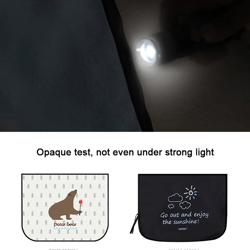 Car Magnetic Curtain In The Car Window Sunshade Cover Cartoon Universal Side Window Sunshade UV Protection For Baby Children