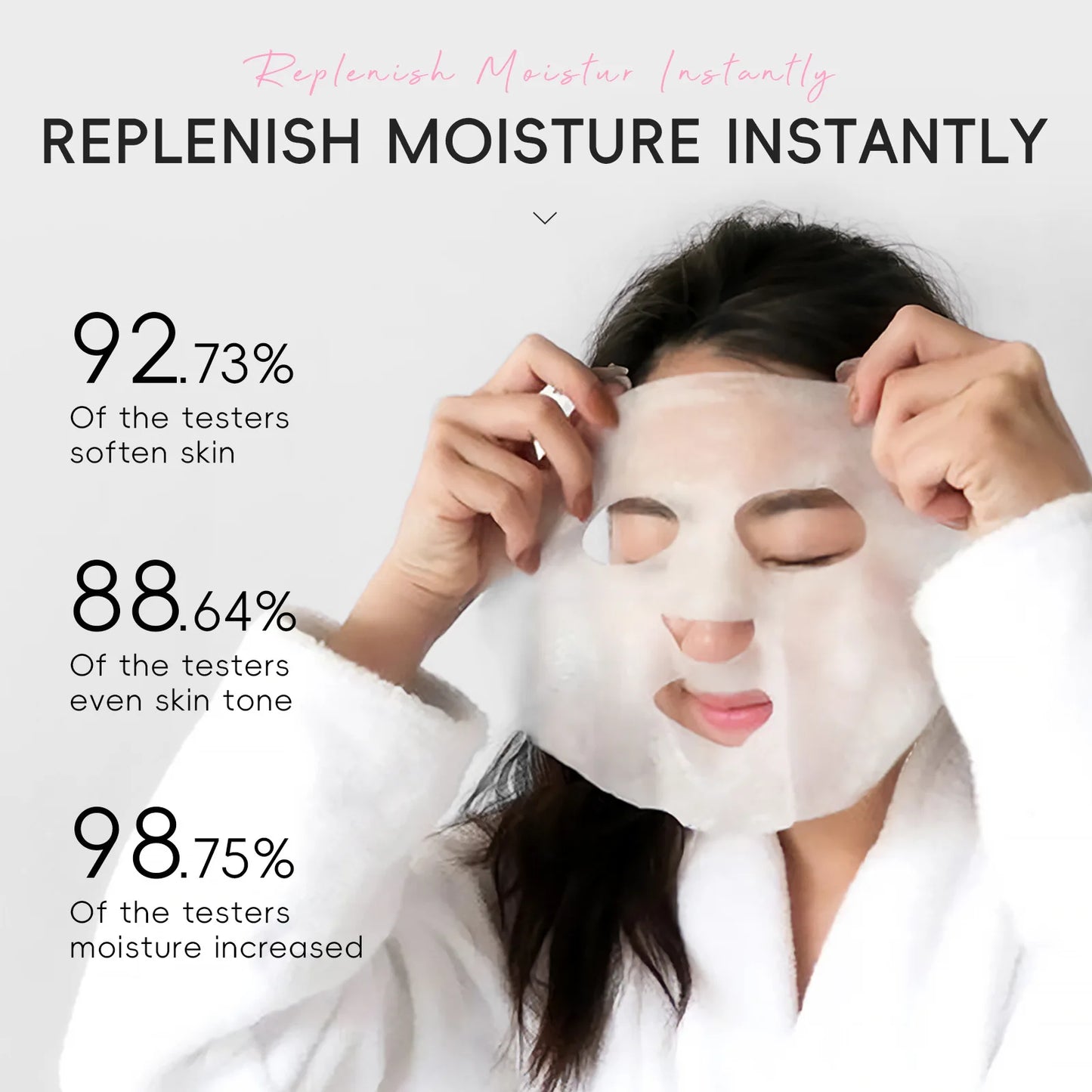 Laikou Sakura Hydrating Facial Mask Sheet Masks for Face Hydrating Shrinking Pores Moisturizing Face Masks Skin Care Cosmetics