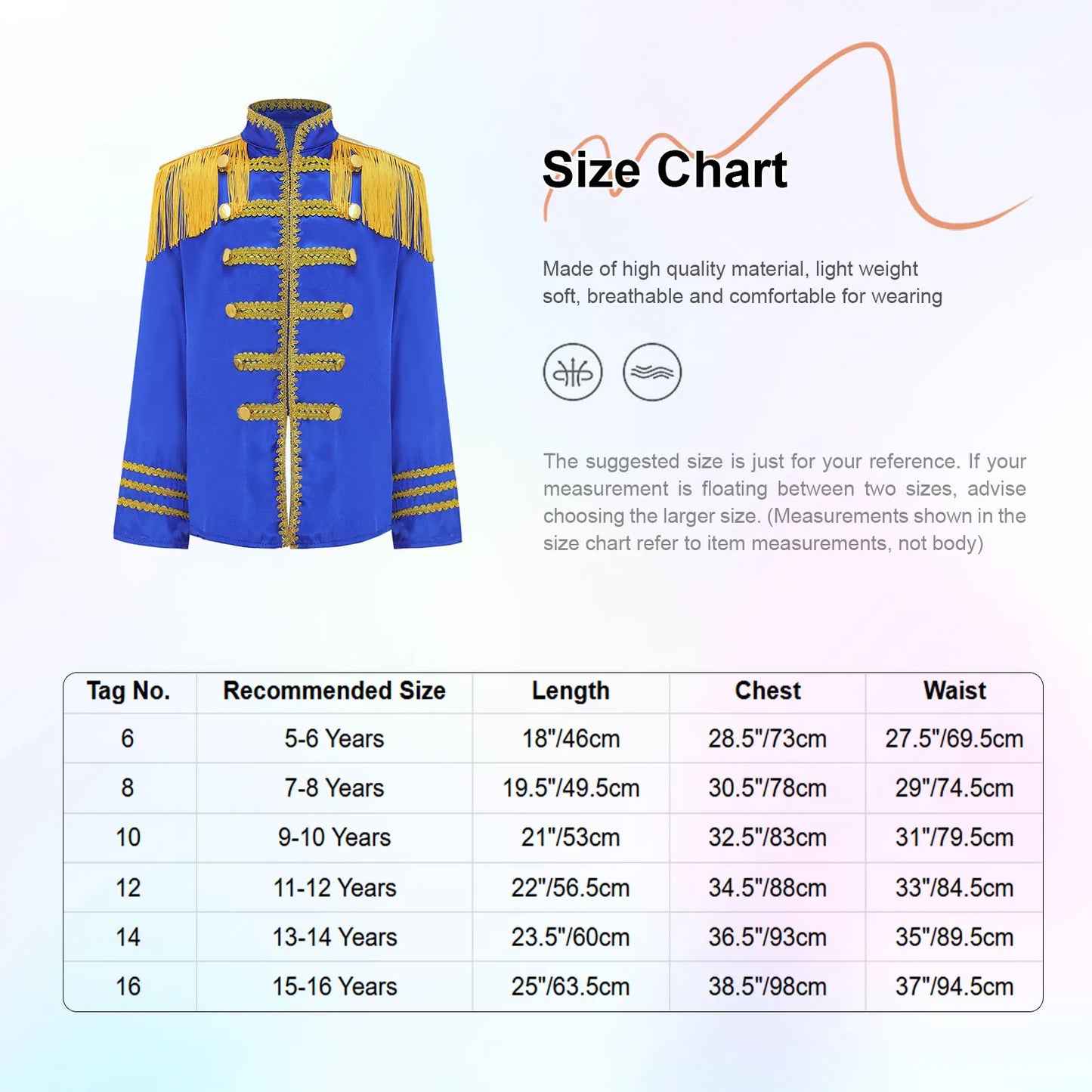 Kids Girls 60s Retro Hippie Rock Band Musician Costume Halloween Cosplay Carnival Party Circus Drummer Parade Tassel Jacket Coat