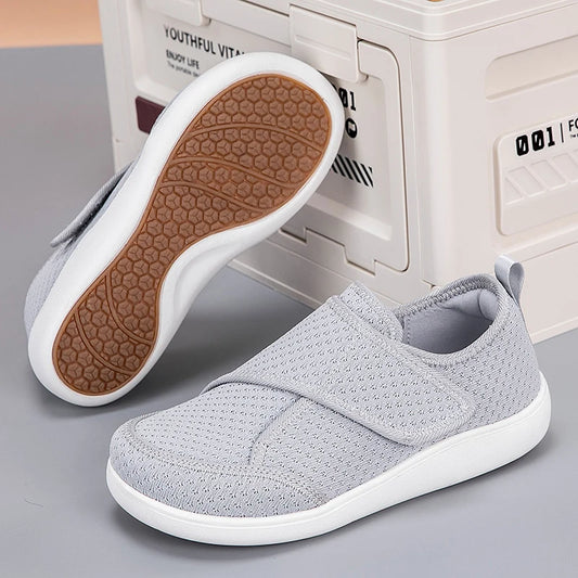 Men Women Open Shoes for Elderly Adjustable Diabetic Shoes Swollen Foot Fat Wide Hallux Valgus Bunion Orthopedics Thumb Eversion