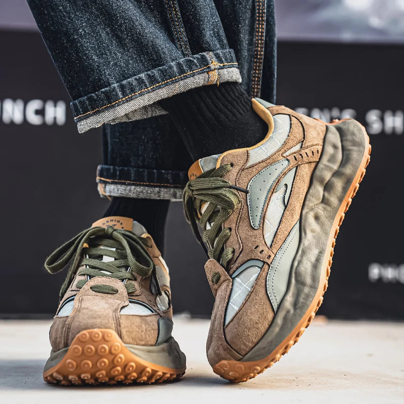 New Arrival Men's Casual Shoes PU Leather Sneakers Comfortable Tenis Masculino Outdoor Male Treking Footwear Travel Skate Shoes