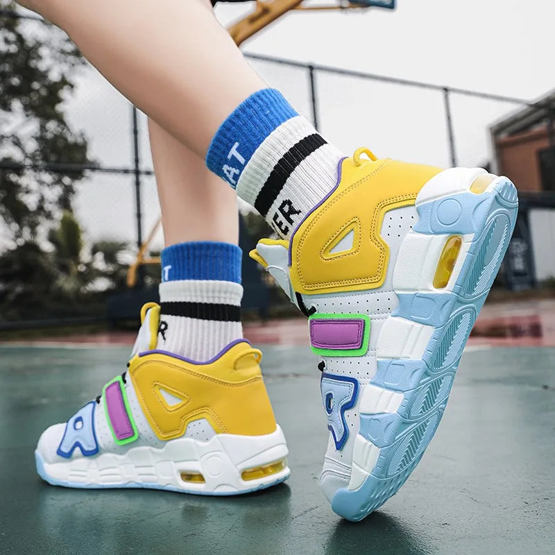 New Sports Shoes for Sneakers Women Fitness Sport Leather Casual Basketball Shoes Men Breathable Running Couple Shoes