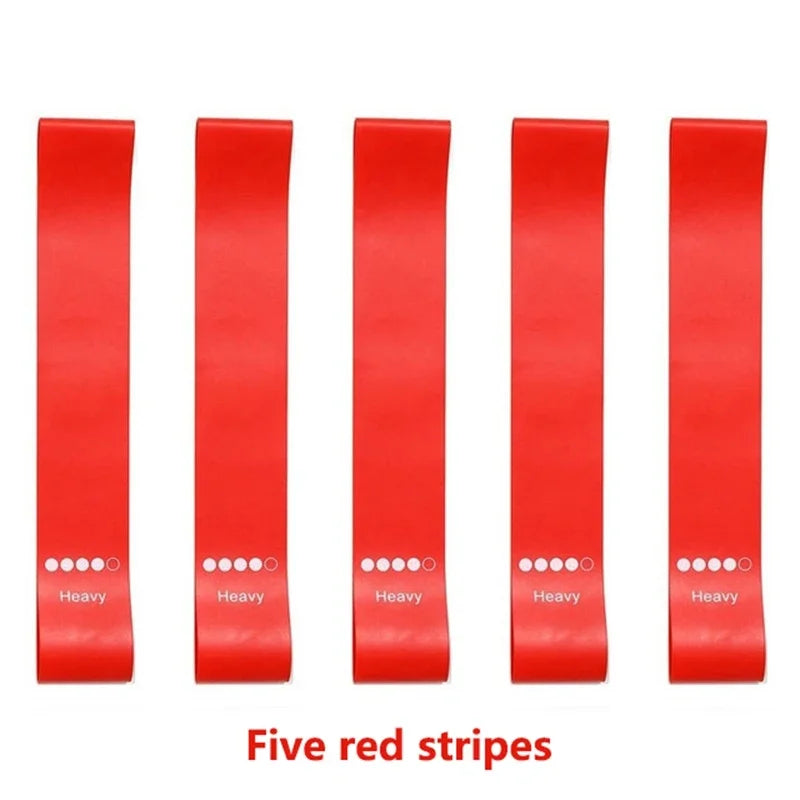 TPE Resistance Bands Rubber Loop Bands 5Pcs Rubber Loop Strength Training Workout Expander Yoga Gym Equipment Pilates Portable