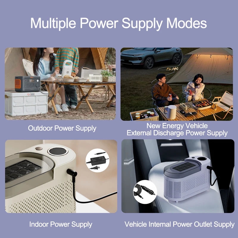 110V/220V Portable Small Ice Maker Mini Home Dormitory Office Camping 12V Car Cube Ice Automatic Ice Making Box Ice Machine