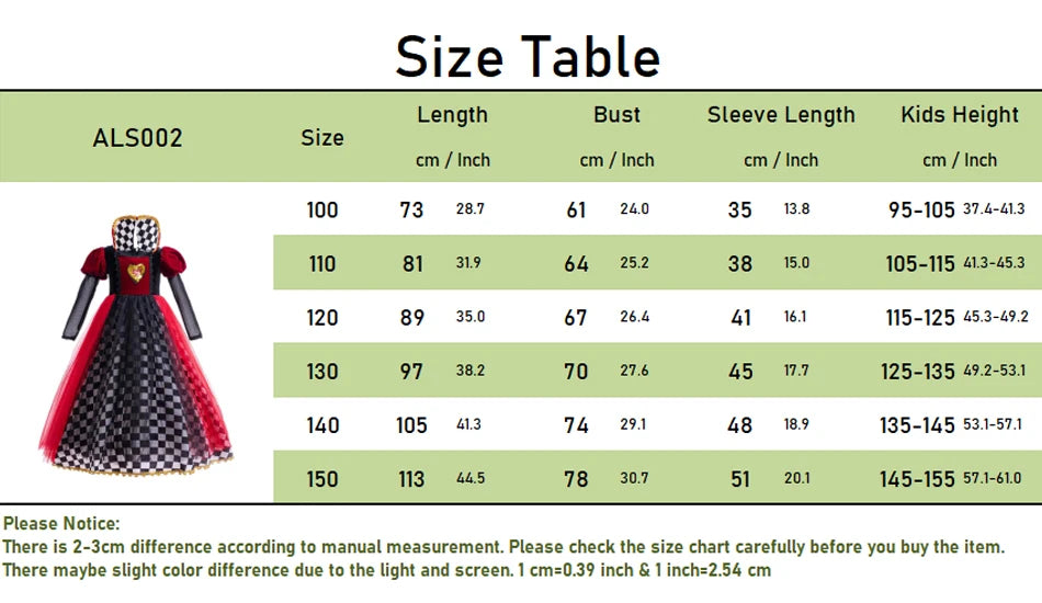 Halloween Red Queen Costume For Girl Alice Movie Cosplay Dress Girls Witch Dress Masquerade Orgy Party Clothes