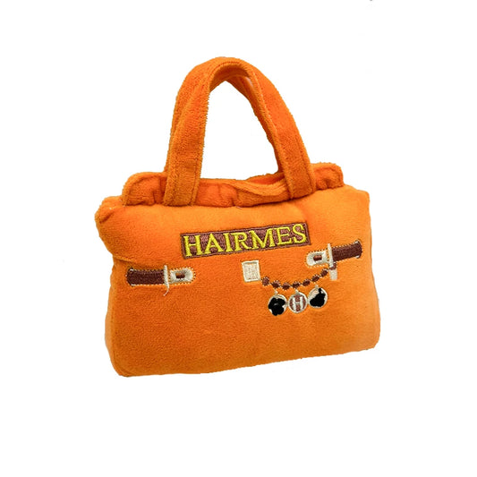 Luxury Desigenr Handbag Dog Toys Plush Squeaky Pet Accessory Puppy Chewing Bite Toy