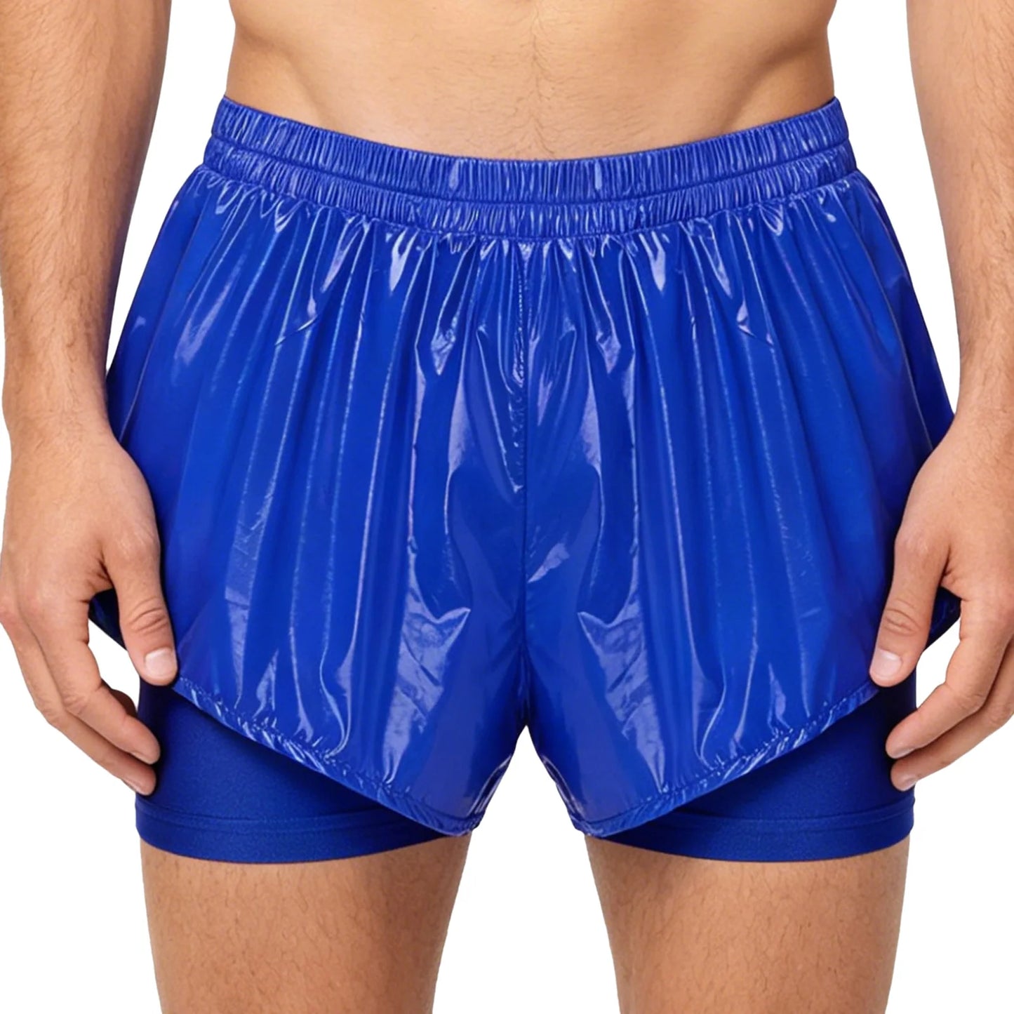 Men Leak-proof Diaper Cover Shorts Mesh Liner Waterproof Double Layer Shorts Swimming Suit Nursing Special Needs Reusable Briefs