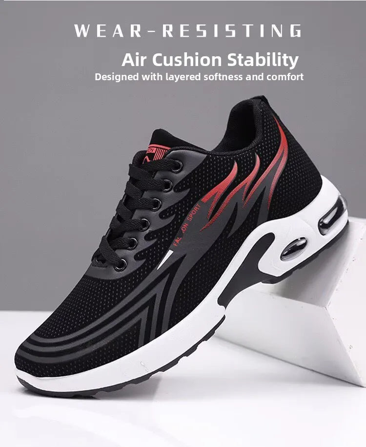Men's Sport Shoes New Lightweight Comfortable Fashionable Casual Running Shoes Suitable for Youth Thick Bottom Running Style
