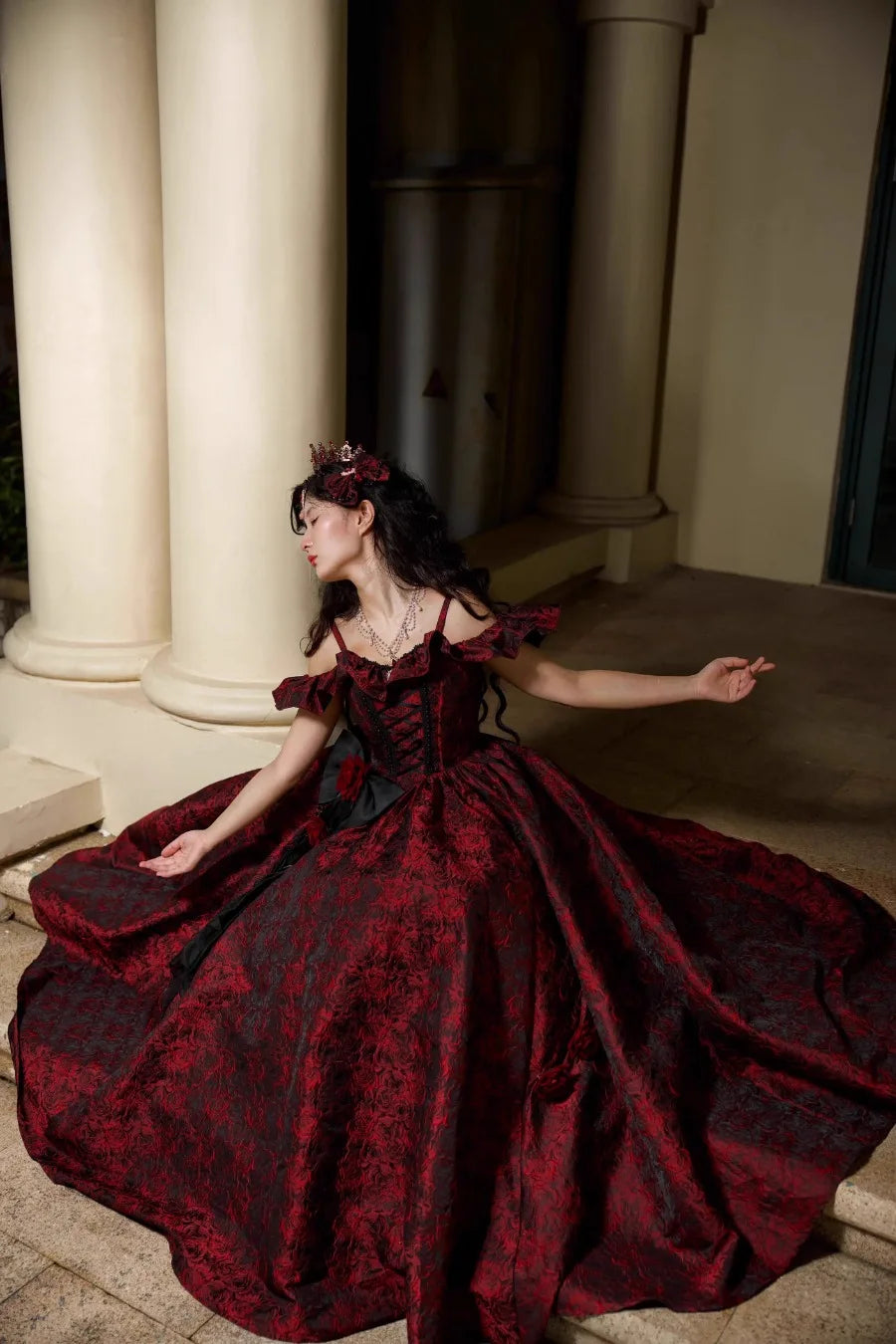 Coalfell New Lolita Princess Dress Elegant Party Gown Luxury Lolita Ball Gown Flower Wedding Dress